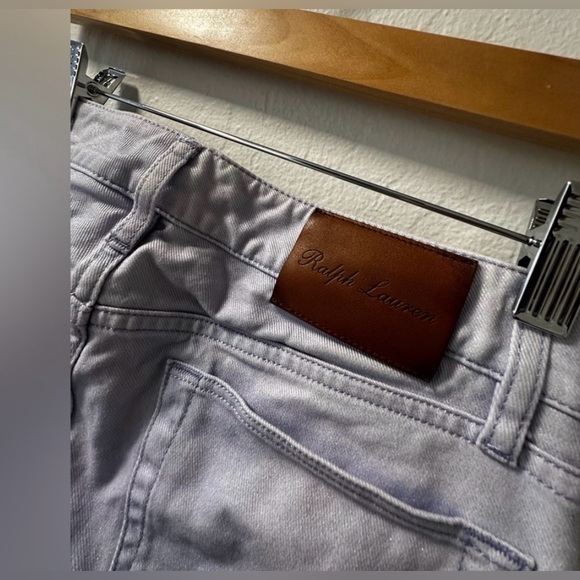 🥰😍Ralph Lauren purple label Light cream  blue 400 Women Jeans made in Italy - Picture 5 of 6